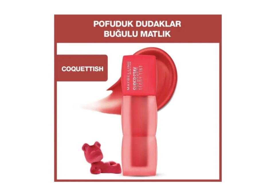 Maybelline Super Stay Teddy Tint Uzun Süre Kalıcı Likit Mat Tint 30 Coquettish