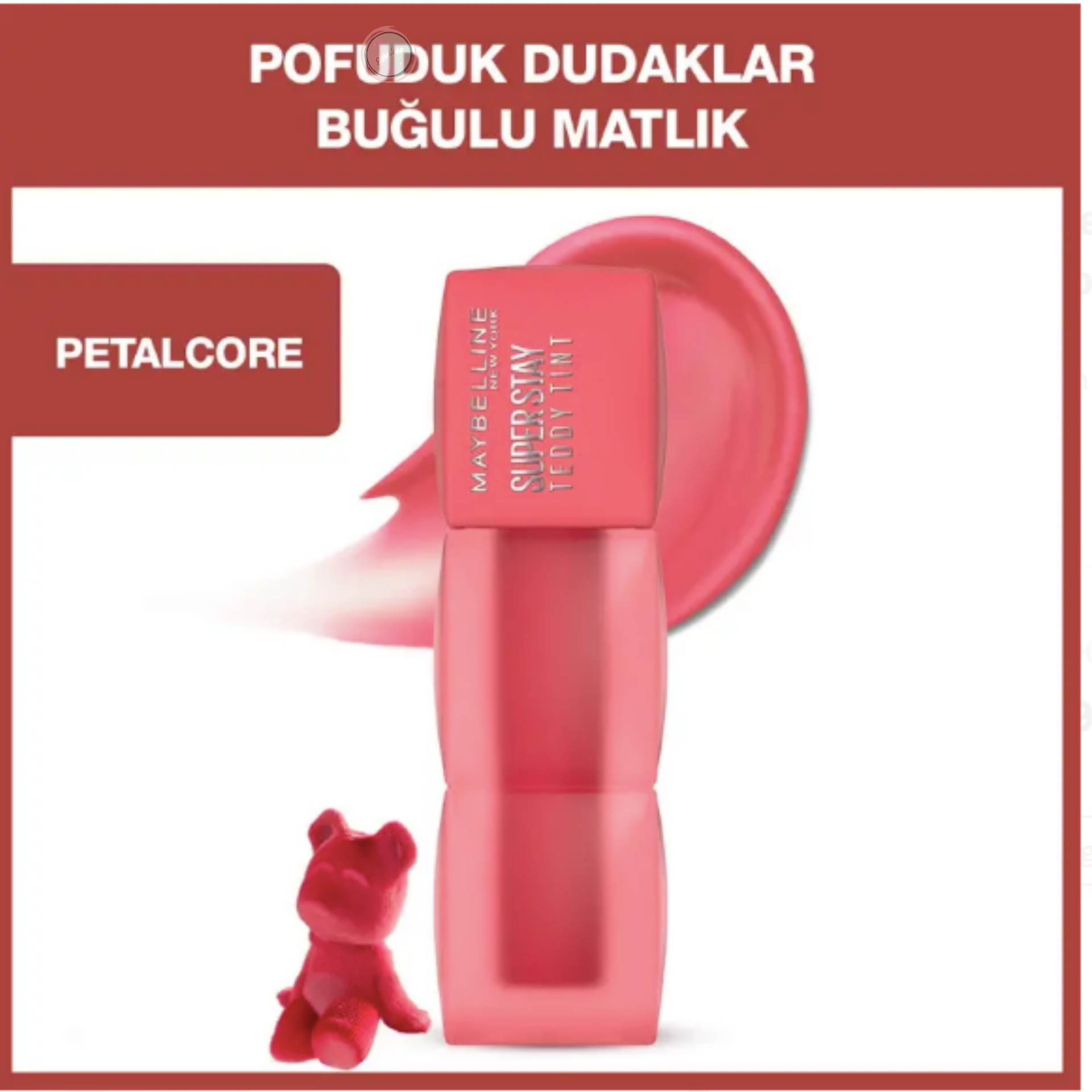 Maybelline Super Stay Teddy Tint Uzun Süre Kalıcı Likit Mat Tint 40 Petal Core