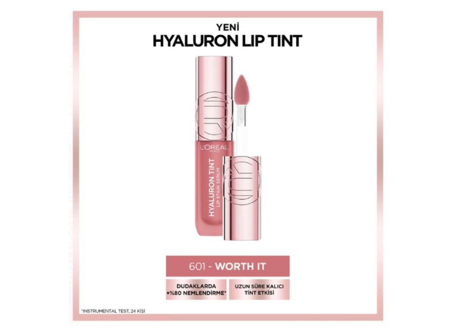 Loreal Paris Hyaluron Lip Tint Dudak Parlatıcı - 601 Worth It