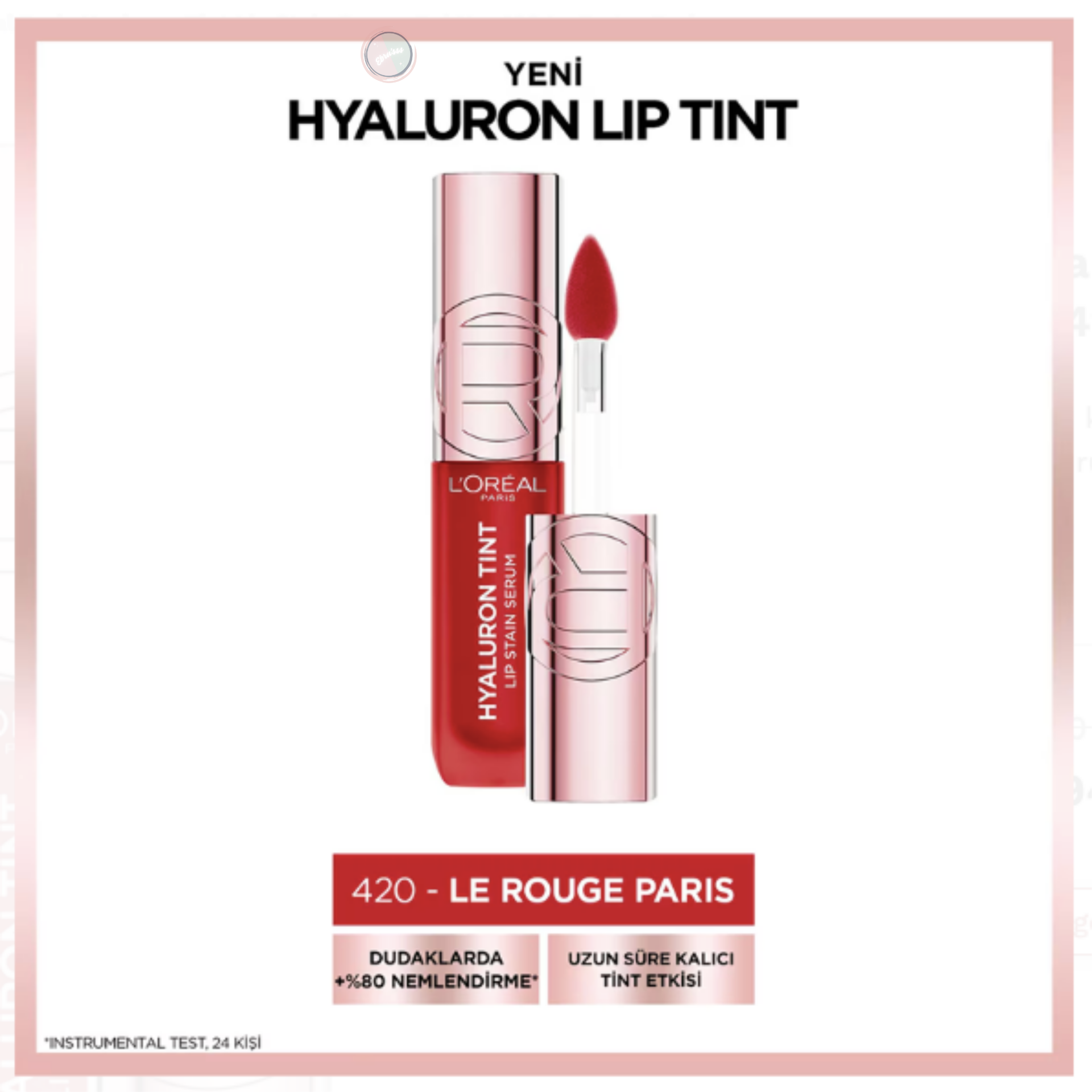 L'Oréal Paris Hyaluron Lip Tint Dudak Parlatıcı - 420 Le Rouge Paris