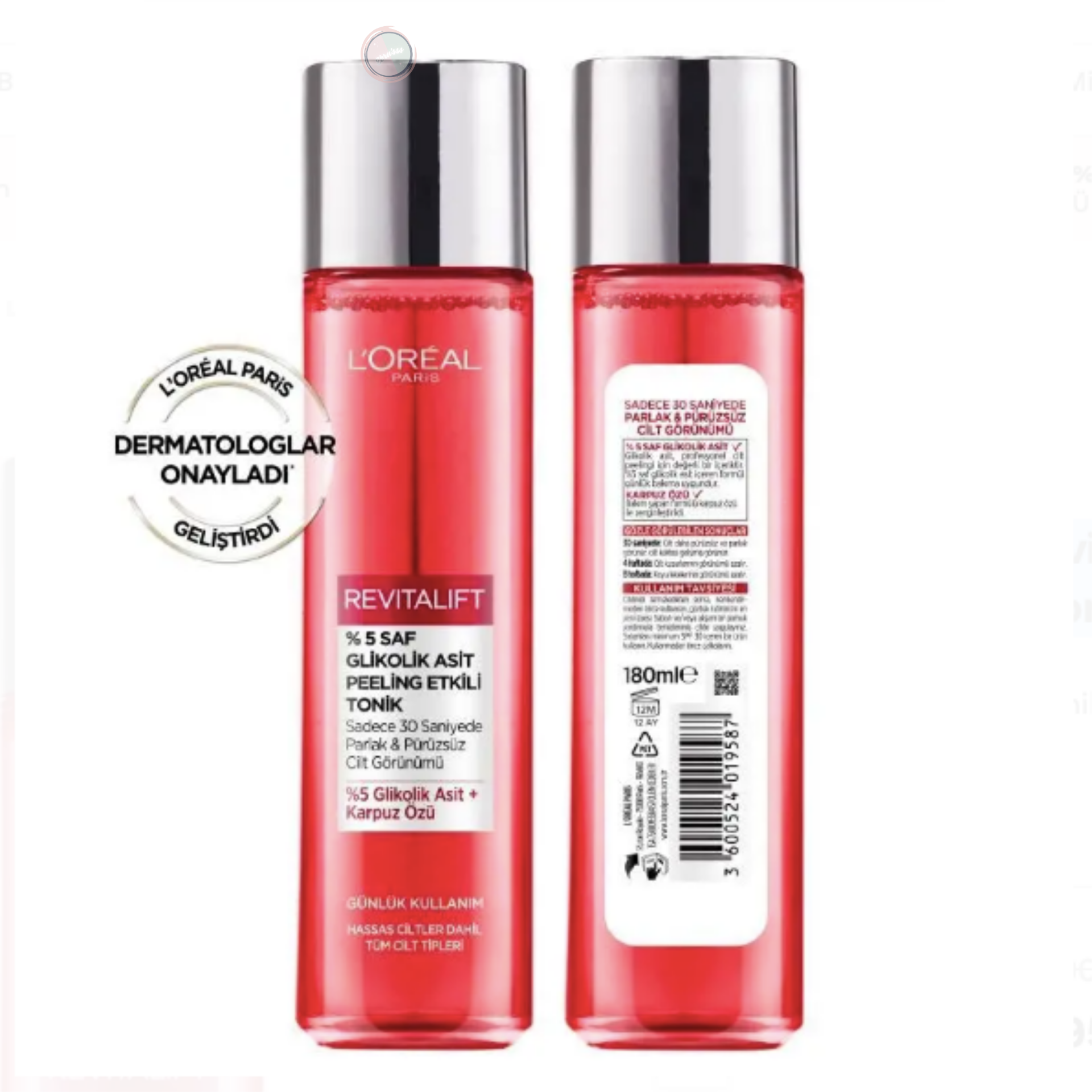L'Oréal Paris Revitalift Glikolik Asit Peeling Etkili Tonik 180 ml