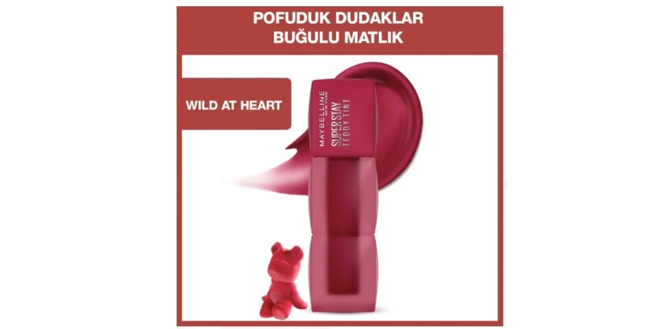 Maybelline Super Stay Teddy Tint - Likit Mat Ruj No 50 Wild At Heart