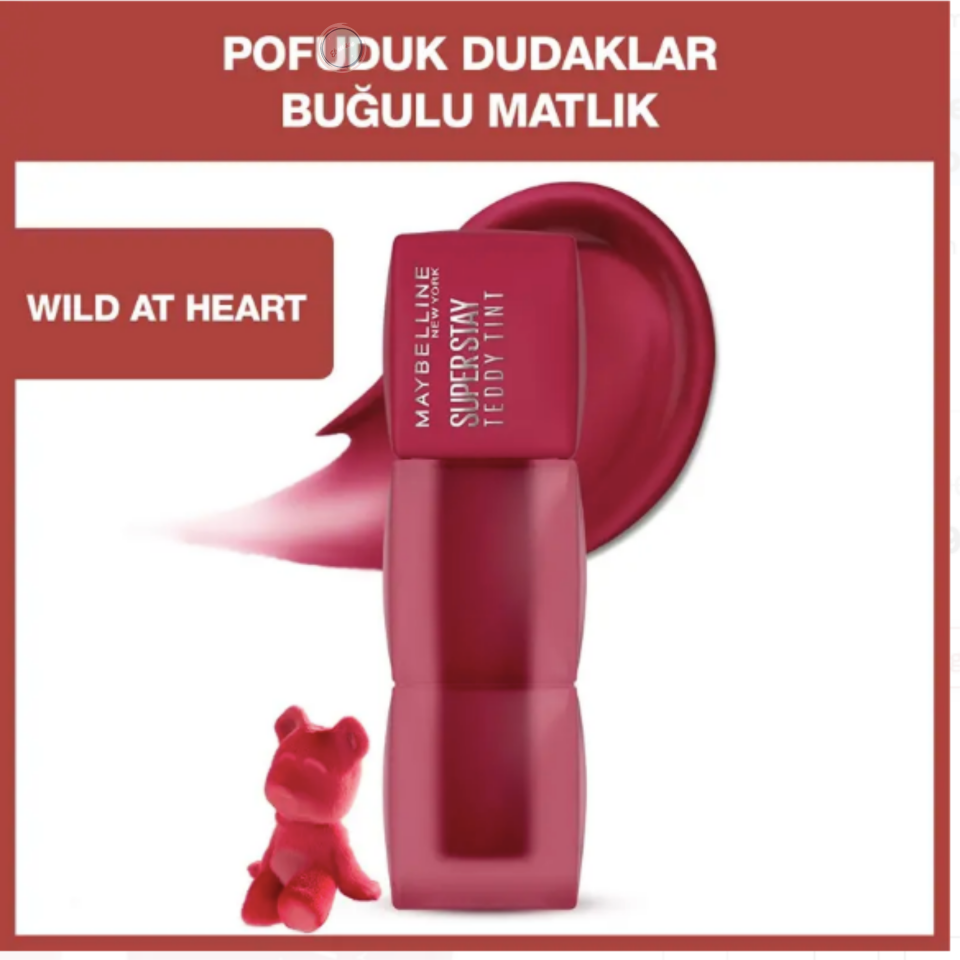 Maybelline Super Stay Teddy Tint - Likit Mat Ruj No: 50 Wild At Heart