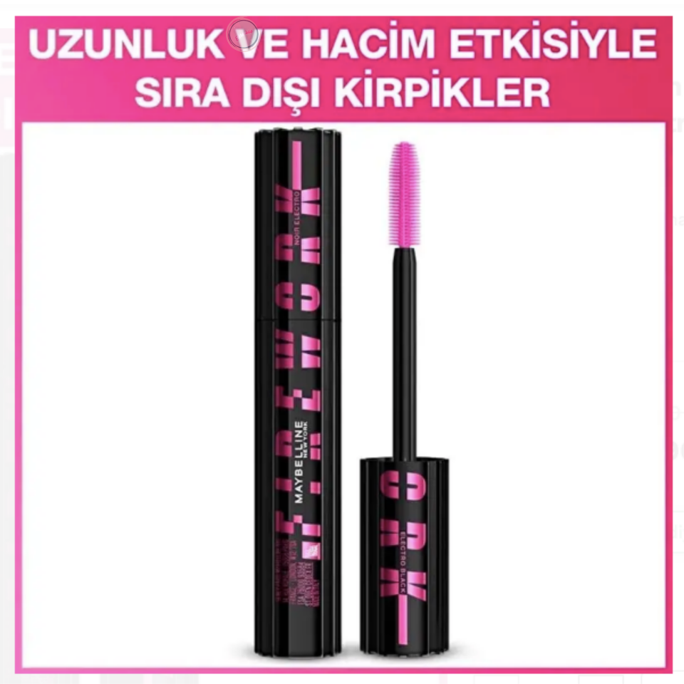 Maybelline Lash Sensational Fireworks Electro Black Maskara 10 ml