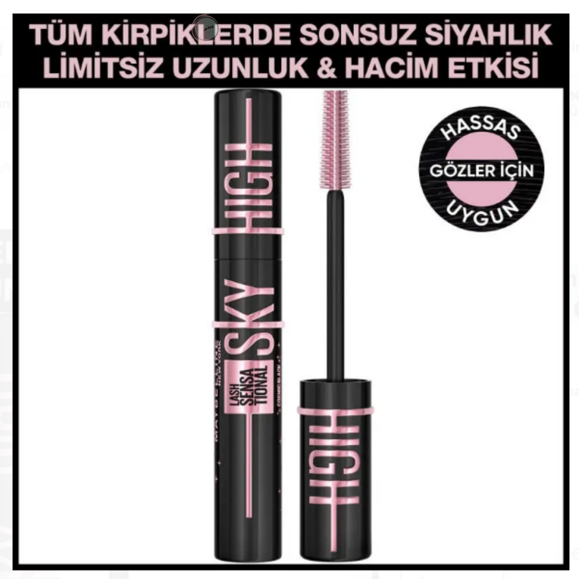 Maybelline Lash Sensational Sky High Maskara - Cosmic Black / Yoğun Siyah