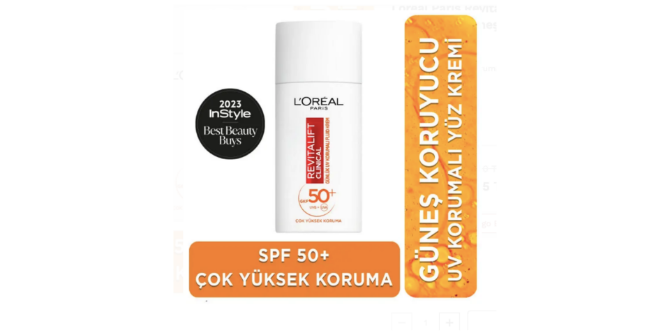 Loreal Paris Revitalift Clinical SPF 50+ Günlük Güneş Koruyucu Krem 50ml