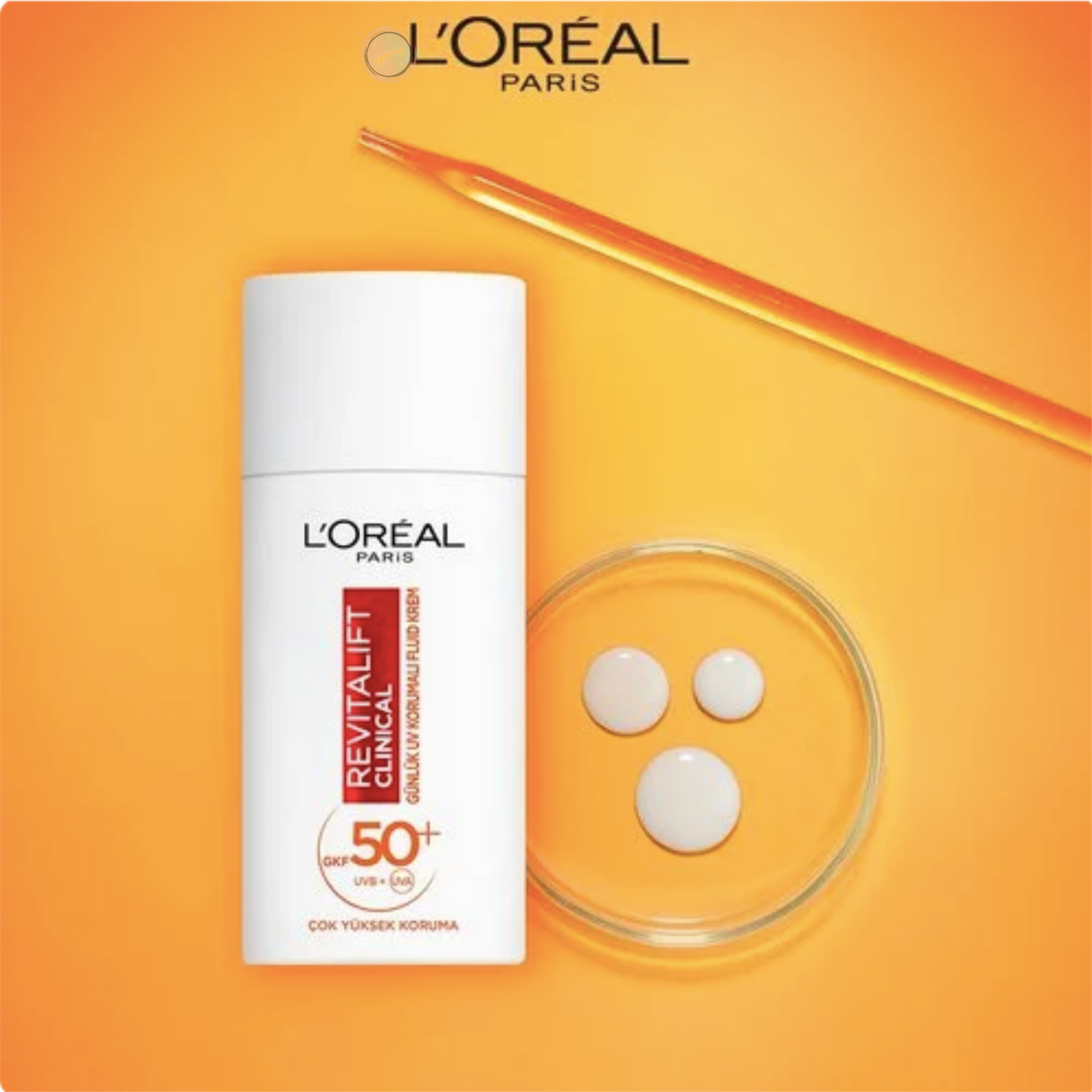 L'Oréal Paris Revitalift Clinical SPF 50+ Günlük Yüksek UV Korumalı Yüz Güneş Kremi 50 ml