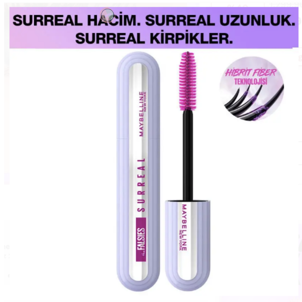 Maybelline Falsies Surreal Maskara Black / Siyah