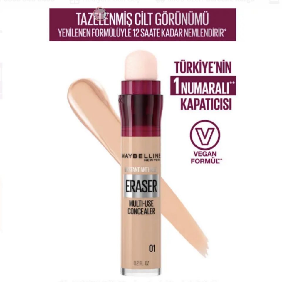 Maybelline Instant Anti Age Eraser Kapatıcı - 01 Light